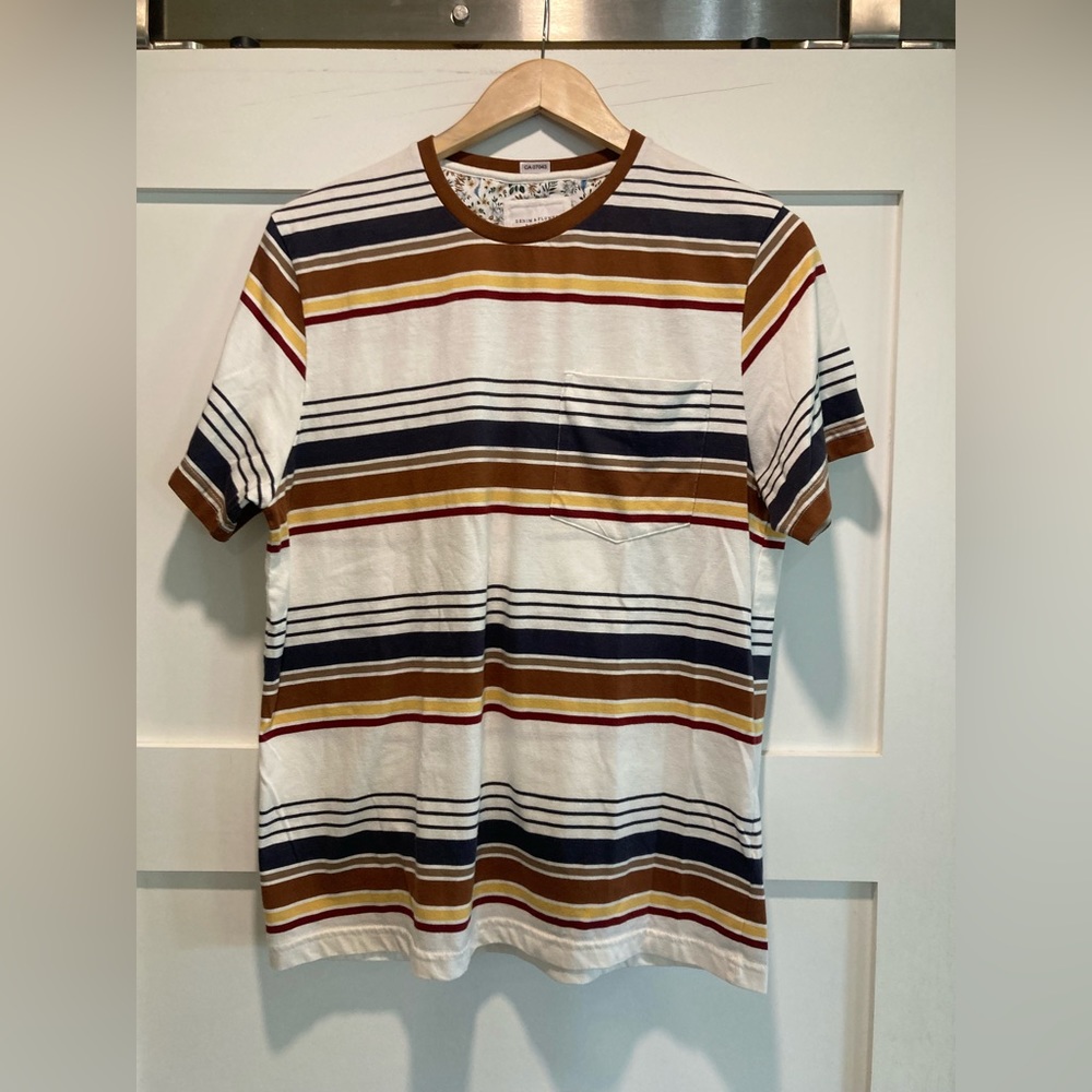 Denim & Flower Stripe Tee